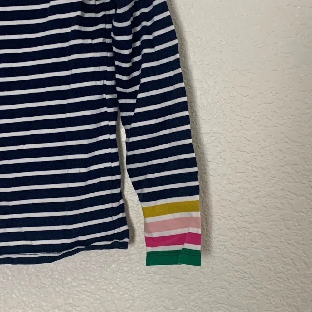 Boden | Striped 3/4 sleeves crewneck knit tee size 13/14